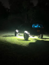 Southern Lumen 36-LED pure white rock light with a durable construction and bright illumination, ideal for enhancing vehicle aesthetics and off-road visibility.
