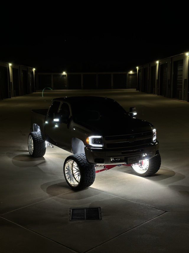 Southern Lumen's extreme intensity pure white wheel lights provide ultra-bright LED illumination with durable construction, perfect for enhancing your vehicle's style.